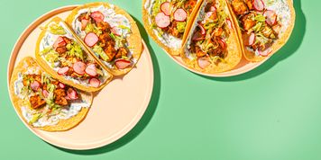 Chipotle Tofu Tacos with Radish Escabeche & Cilantro Crema picture