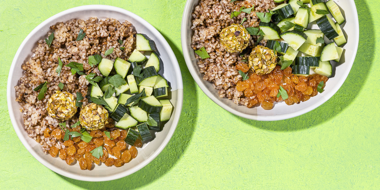 Crispy Sumac Brown Rice Bowls with Pistachios & Cashew Cheese