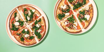 Loaded Greek Flatbreads with Spinach & Cashew Feta picture