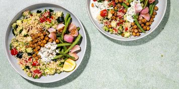 Quinoa Tabouli with Roasted Vegetables & Tzatziki Sauce picture