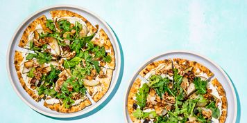 Roasted Pear & Coconut Bacon Flatbreads with Herbed Cashew Cheese picture