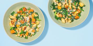 Sweet Potato Gnocchi with Garlicky Broccoli Rabe & Lemon Butter Sauce picture