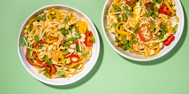 Udon Noodle Crunch with Curry Vinaigrette